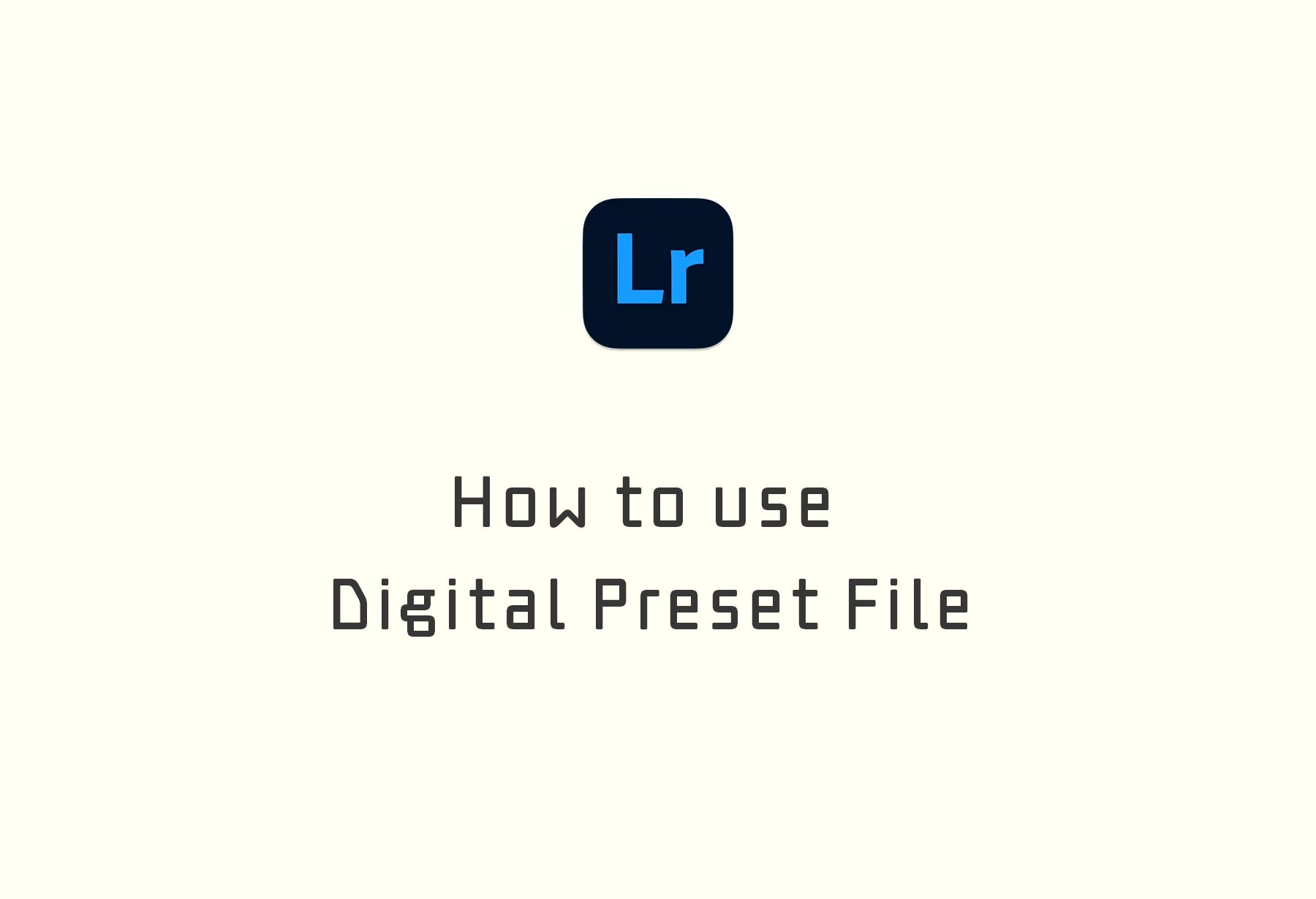 Digital Preset File の利用方法