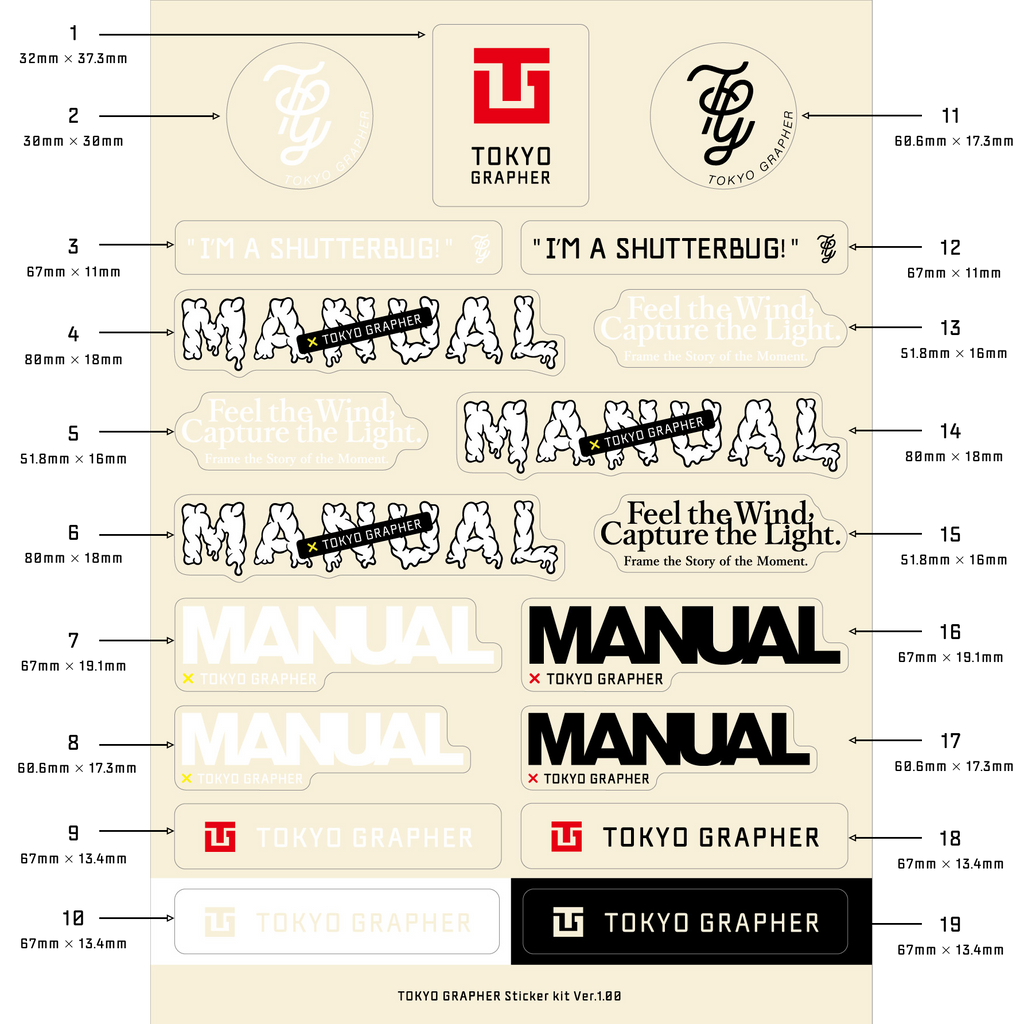 TOKYO GRAPHER Sticker Sheet